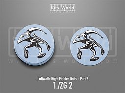 Kitsworld SAV Sticker - Luftwaffe Night Fighters - 1./ZG 2 
